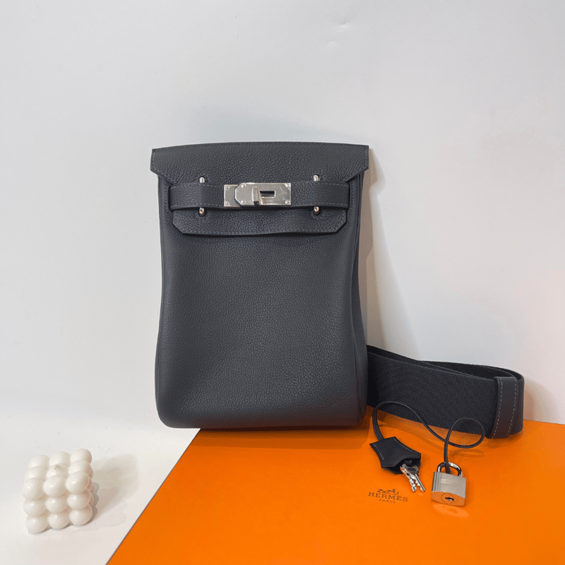 Hermès Calvi Duo 18 Etoupe 卡包 (大象灰) 