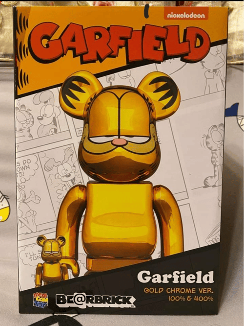 BE@RBRICK GARFIELD GOLD CHROME｜用戶真實分享｜Buy&Ship 香港