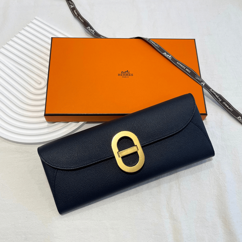 Hermès Calvi Duo Nata 卡包 (奶油白色)