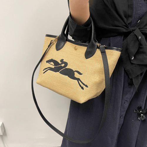 意大利 Longchamp Le Panier Pliage 手提包 S（黑色）- 100%正貨
