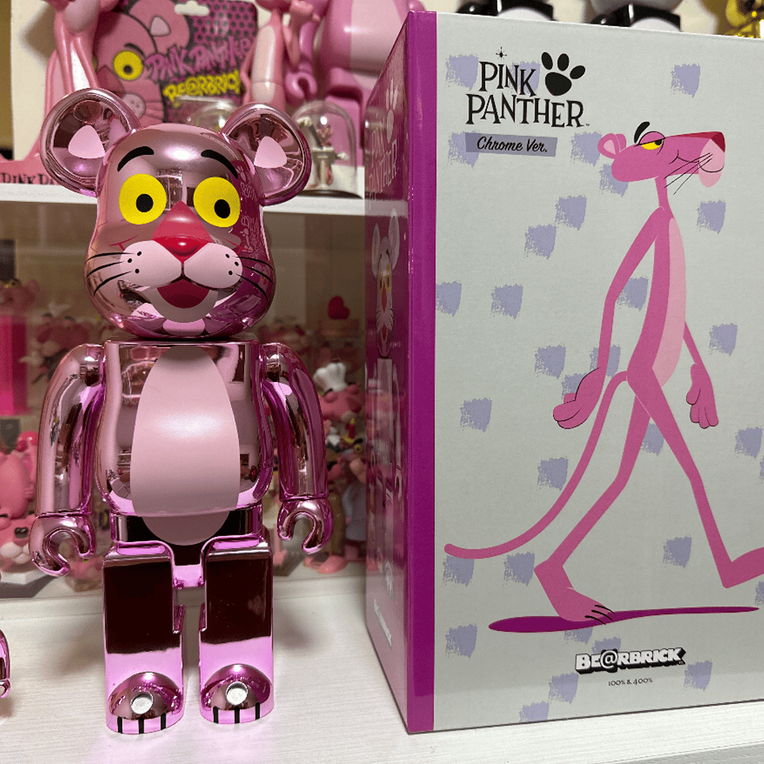 BE@RBRICK PINK PANTHER CHROME 1000％ - seubuldoguefrances.com.br