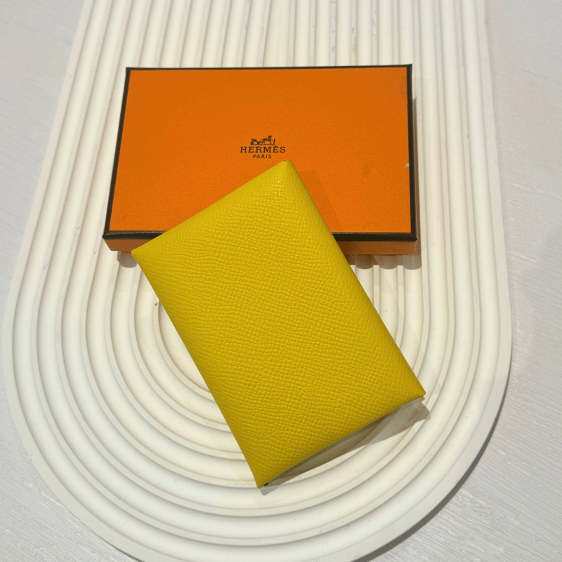 Hermès Calvi Duo Jaune de Naple 卡包 (那不勒斯黄) 