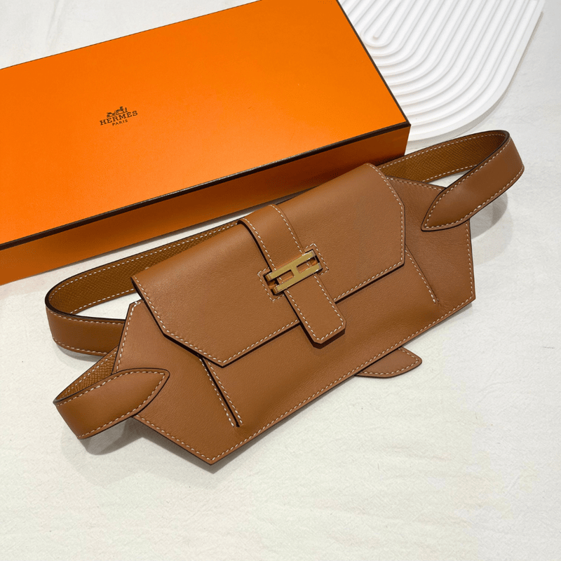 Hermès Calvi Duo 18 Etoupe 卡包 (大象灰) 