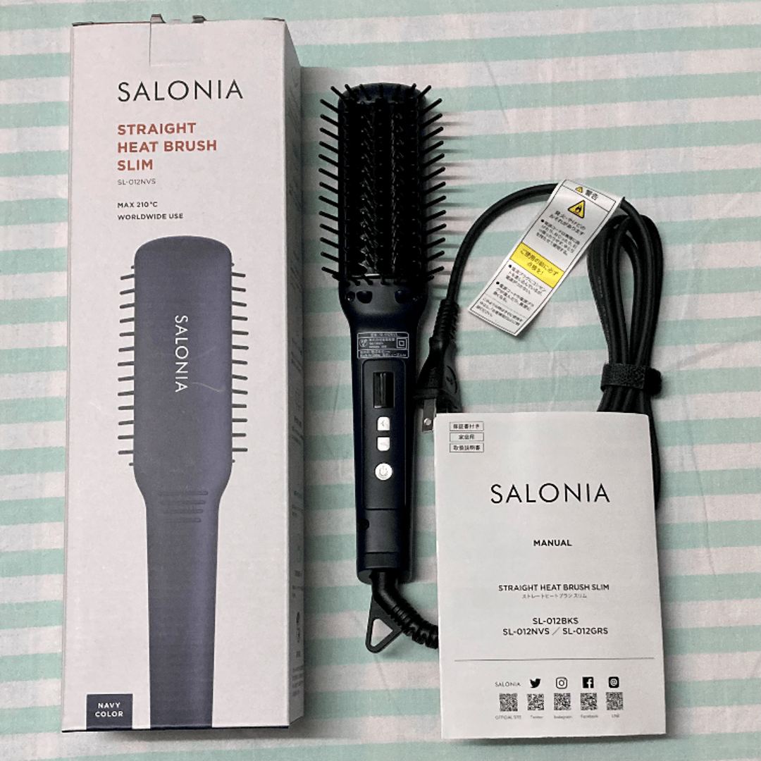 日本SALONIA Straight Heat Brush負離子直髮梳| Buyandship Hong Kong