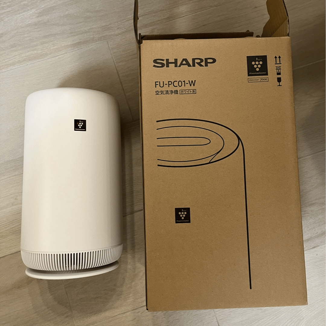 空気清浄機SHARP FU-PC01-W WHITE - 空調