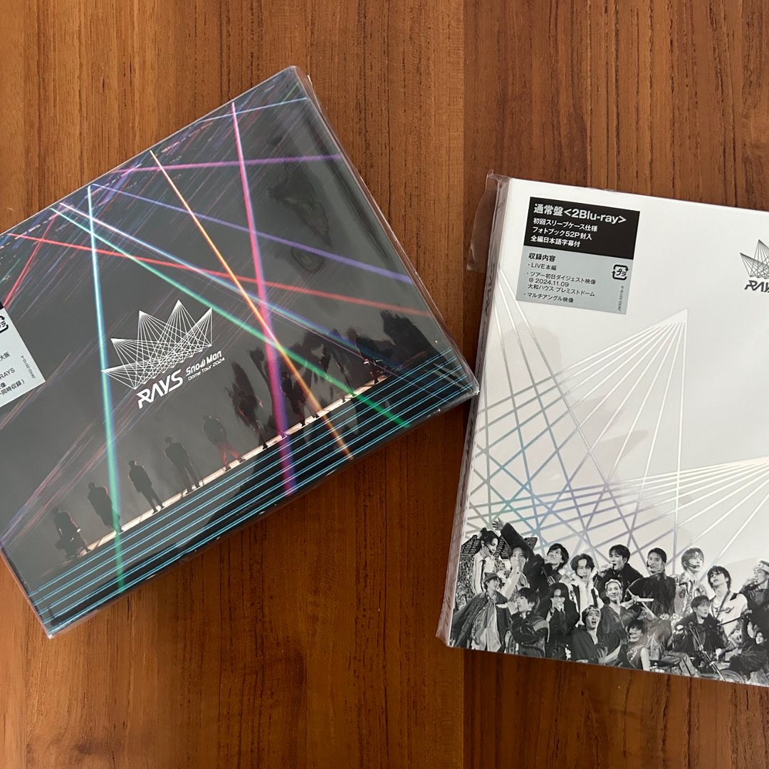 Snow Man：【初回盤(3Blu-ray)】Snow Man Dome Tour 2024 RAYS