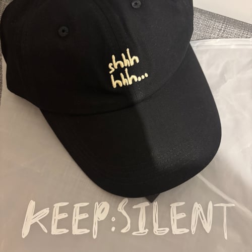 Lingorm Keep silent Shhh 刺繍キャップ Lingorm Keep silent Shhh 刺繍キャップ Lingorm Keep silent Shhh