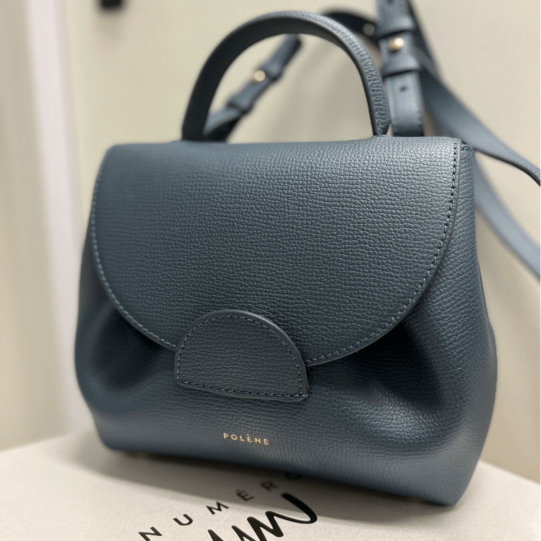 Polène | Bag - Numéro Un Nano - Textured Midnight blue