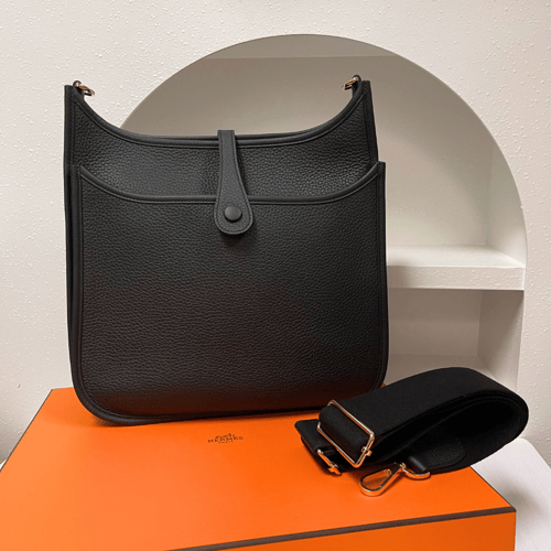Hermès Evelyne Poche III 29 Taurillon Clemence - 89 Noir