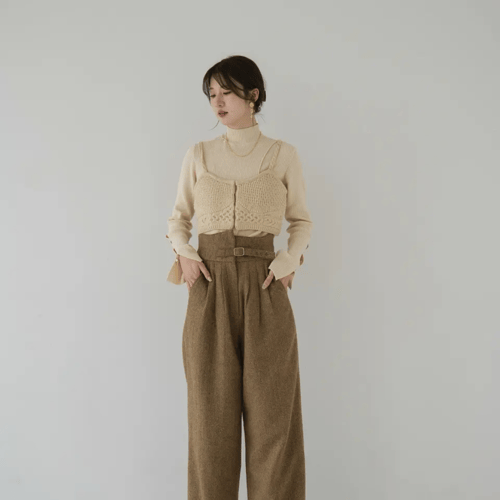 【eaphi】MIX PATTERN KNIT BUSTIER eaphi】MIX PATTERN KNIT BUSTIER