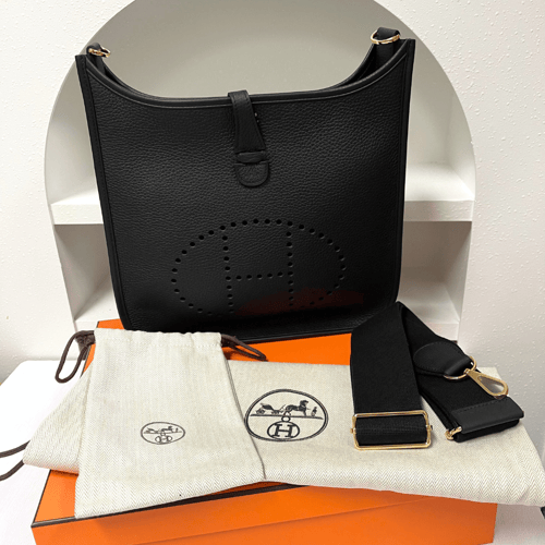 Hermès Evelyne Poche III 29 Taurillon Clemence - 89 Noir