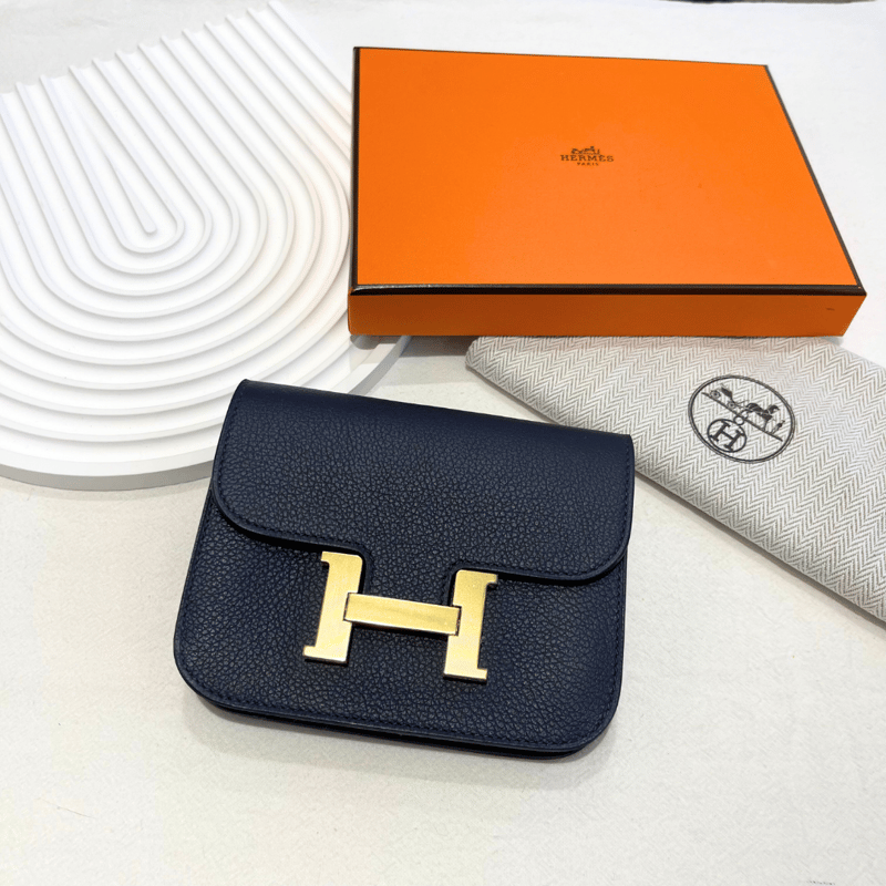 Hermès Constance Slim Blue Nuit 錢包